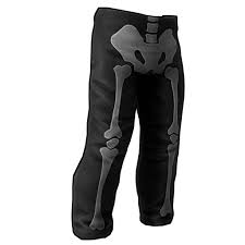Skeleton Costume Burlap Pants
