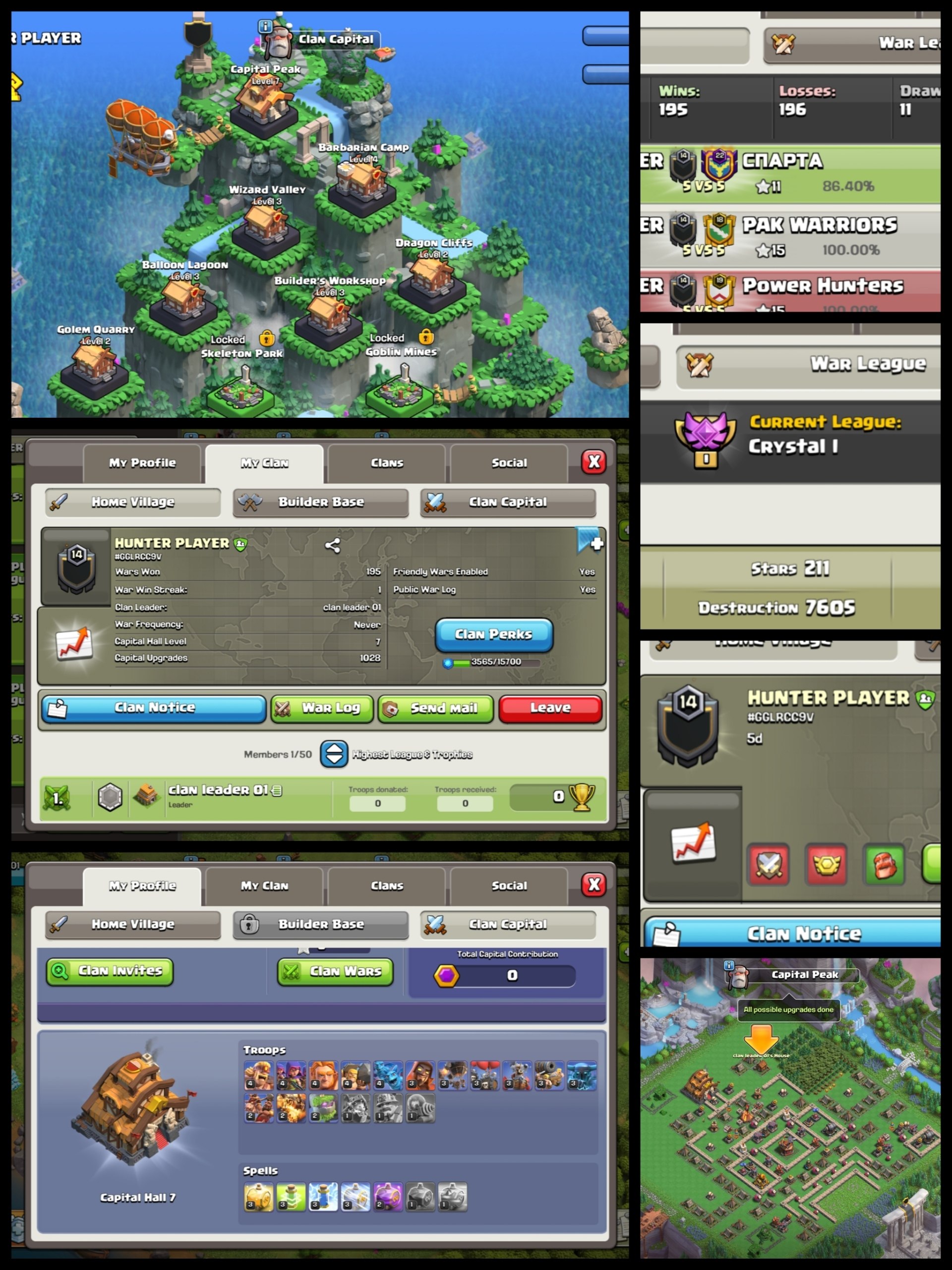 Level: 14 - Name: Hunter Player - League: Crystal 1 - Positive War Log - CP: 07 - Premium English Name - No. 103