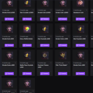 ✅ Throne and Liberty ✅ 7650 Ornate/Startree Coins 🔴 3700 Tokens/Crystals 🔴 788 ITEMS 🌟Twitch Drops🌟