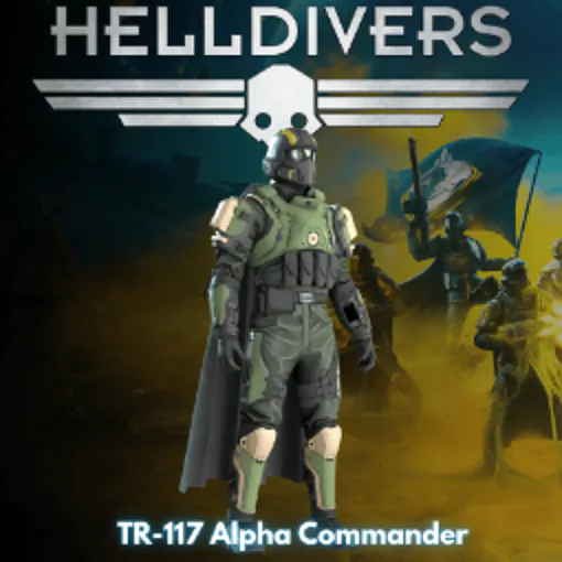 Helldivers TR-117 Alpha Commander ✅ Code Twitch Drops Skin Key Global