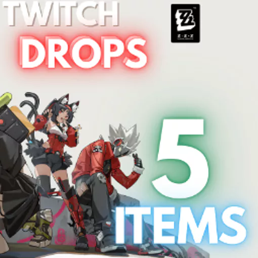 Zenless Zone Zero 5 ITEMS 😴 12.000 Denny 🔴 50 Polychrom | Twitch Drops