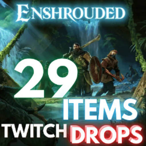 Enshrouded 29 ITEMS ✅ | Clothing Armor Trophies Heart Pillow | TWITCH DROPS
