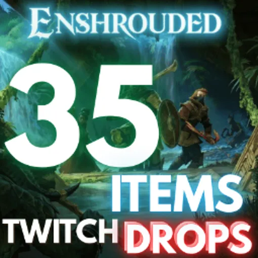 Enshrouded 35 ITEMS ✅ | Clothing Armor Trophies Heart Pillow | TWITCH DROPS
