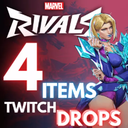 Marvel Rivals 4 ITEMS 🟠 EMMA Frost Galacta 🟠 Costume Emotes Nameplate 🟢 TWITCH DROPS
