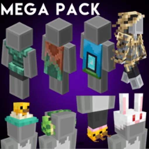 Minecraft 8 Items 🔥 3x Capes 5x others Skins Home Copper Parched Turtle Bunny Chick Hoodie Core Cape⚪🟡 Mega Pack Bundle Key Code Drop 3 5