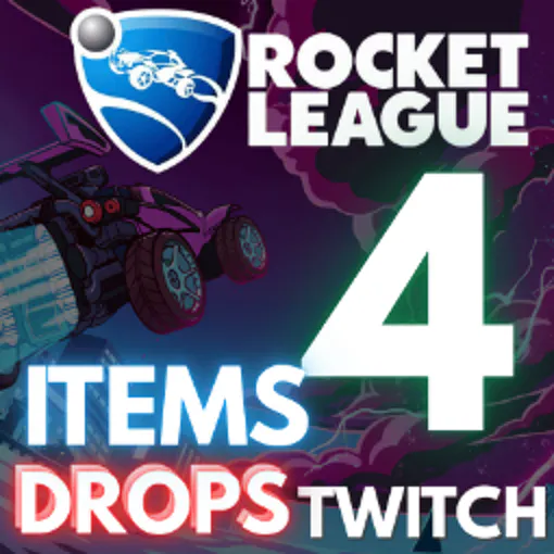 4x ITEMS ⚡️ Noir Chat Rocket Baguette Nemesis Big Splash GE Cobalt 🟡⚪ Twitch Drops Rocket League