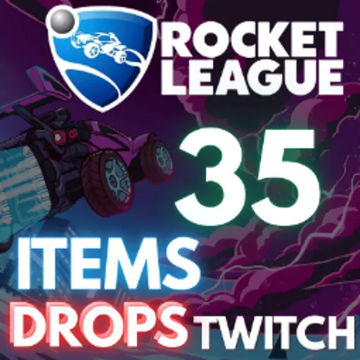 Rocket League ⚡️ 35 ITEMS 💜 10 Painted Drops + 25 OTHERS Title Peak Lurking Legend 🔷 Twitch Drops