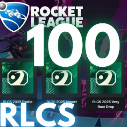 RLCS x100 ⚡️ Import Drop x7 Very Rare Drop x7 Exotic x7 🟡⚪ Twitch Drops Rocket League Lux 100 Total