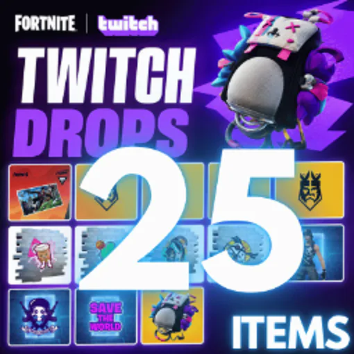 FORTNITE 25 ITEMS ⚡🟡 Skeletal Hoppa Sack Back Bling Llama Spray Kor TG Ultimate Heist Urban Headhunter Kings League Save the World 🟢 Twitch Drops Skins