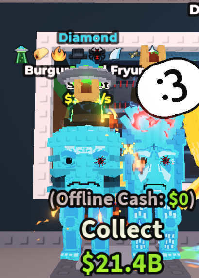 DIAMOND BURGURO AND FRYURO (3.9B/S) – UFO + 7 TRAITS – SECRET – STEAL A BRAINROT – FAST DELIVERY & TRUSTED #T2XL7V