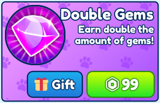 Bubble Gum Simulator INFINITY > Double Gems [199R]