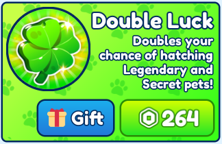 Bubble Gum Simulator INFINITY > Double Luck [529R]
