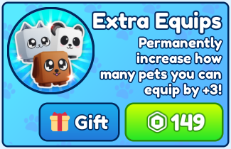Bubble Gum Simulator INFINITY > Extra Equips [299R]