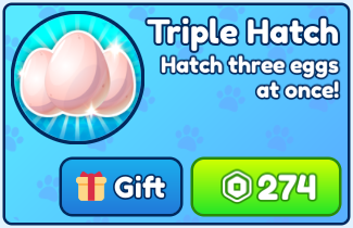 Bubble Gum Simulator INFINITY > Triple Hatch [549R]