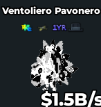Ventoliero Pavonero Yin Yang 1.5B/s