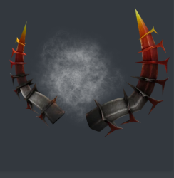 Fiery Horns of the Netherworld Roblox Limited