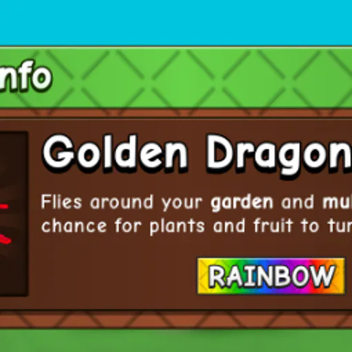INSTANT DELIVERY!! Rainbow Golden Dragonfly (SUPER RARE PET)
