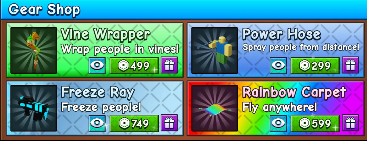 ⭐All Gamepasses⭐[BUNDLE] All Gear Shop