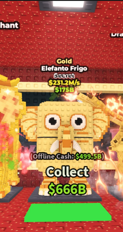 Gold Elefanto Frigo