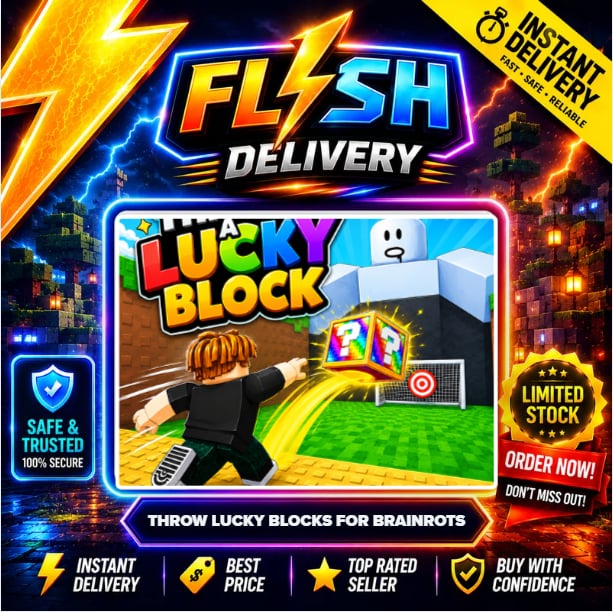 X2 CASH - THROW LUCKY BLOCKS FOR BRAINROTS 299R