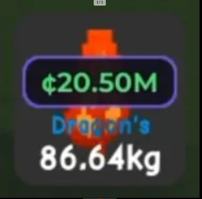 1 Fruit Worth 20M+ Sheckles With ×1 Value Price - Grow a Garden 2