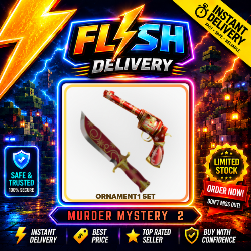 ORNAMENT1 SET / ORNAMENT 1 SET (ORNAMENT GUN + ORNAMENT KNIFE) - MURDER MYSTERY 2 / MM2