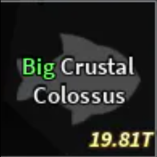 Crustal Colosus- Divine Secret For Rod Enchant or Aquarium 100k/h (#yudi)