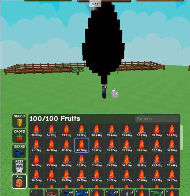 🔥Dragon's Breath Fruit not the Seed 1m sheckle for 1 quantity 🔥 30KG + RANDOM MUTATION