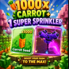 ✨X1000 CARROT SEED + 1 SUPER SPRINKLER