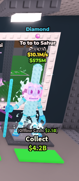 [ Secret ] Diamond To to to Sahur With Bubblegum Trait 10.1M/Sec | Ready Unit✅ | INSTANT DELIVERY✅