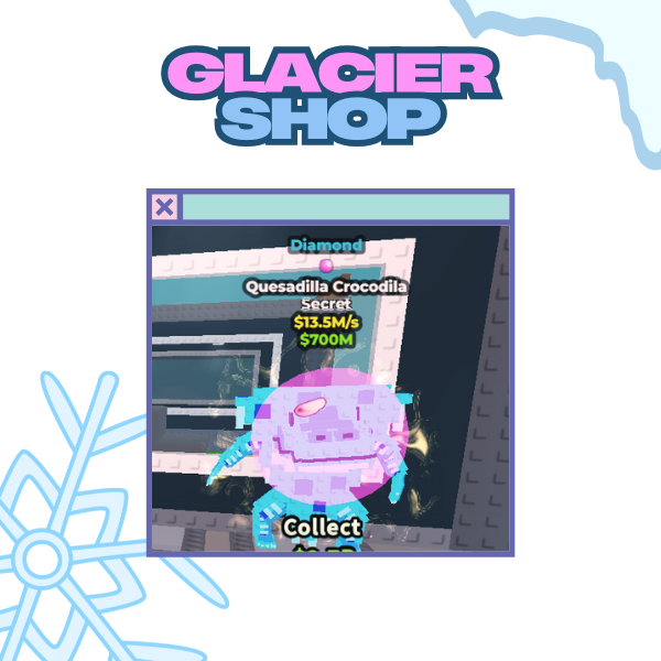 Diamond Quesadilla Crocodila with Bubblegum Trait 13.5M/s ( Secret )⚡FAST DELIVERY⚡READY UNIT⚡