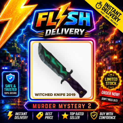 2X WITCHED KNIFE 2019 - MURDER MYSTERY 2 / MM2