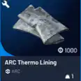 6*Arc thermo lining