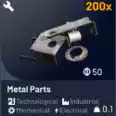 200 Metal Parts and fast delivery