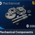 200 mechanical components and 200 simple gun parts