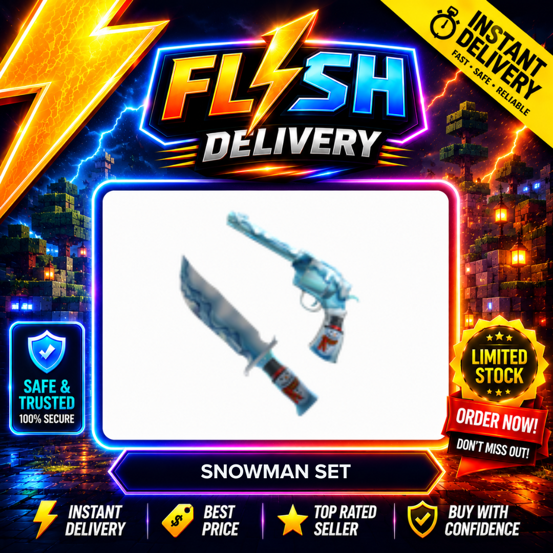 SNOWMAN SET (SNOWMAN GUN 2015 + SNOWMAN KNIFE 2015 - MURDER MYSTERY 2 / MM2