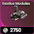 25 exodus modules, 50 rope and simple gun parts x 50