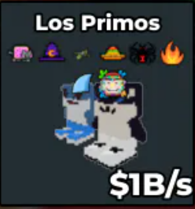 Los Primos With WITCH HAT TRAITS 1B/s