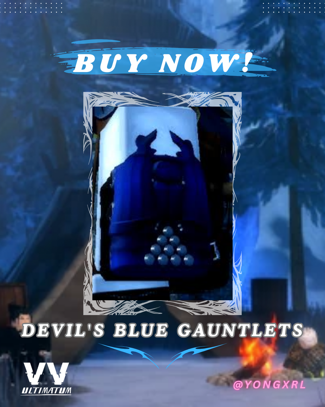 [VV: Ultimatum] - Devil's Blue Gauntlets | ✅FAST DELIVERY