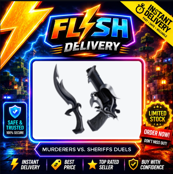 BLACK DRAGONFIRE SET ( GUN + KNIFE ) - MURDERERS VS. SHERIFFS DUELS / MVSD