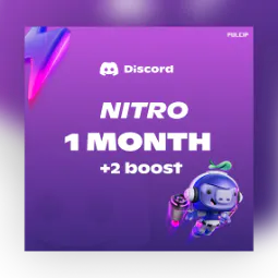 1 Month Nitro Premium +2 Boost 🟪 READ DESC! ✔️PROMO CODE