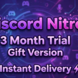 ✨ Discord Nitro 🎁 3 Month Trial | Gift Version | ⚡ Instant Delivery
