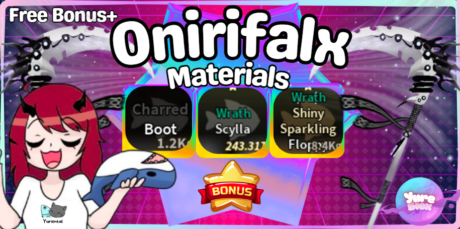 Wrath Scylla, Charred Boot, Shiny Sparkling Wrath Floppy - Onirifalx Set