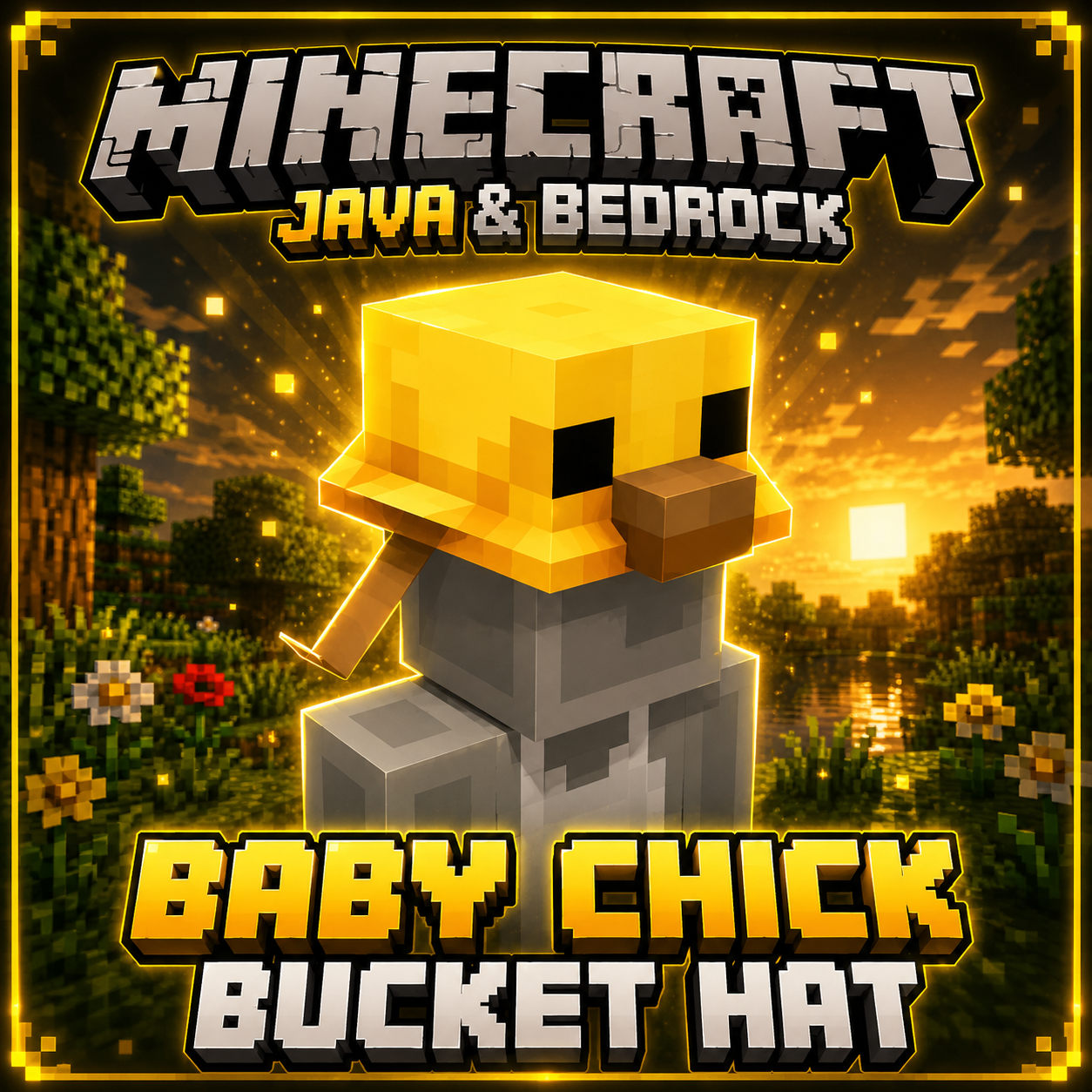 Baby Chick Bucket Hat | Minecraft: Java & Bedrock