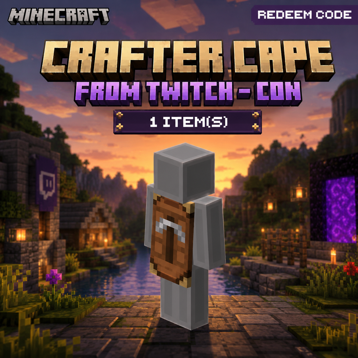 Minecraft Builder Cape Code 2026 | Exclusive | Java & Bedrock - Instant Delivery
