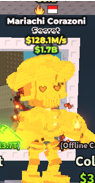 .✨ 128.1M/s ⭐ Gold Mariachi Corazoni Secret | Steal A Brainrot ⚡ FAST DELIVERY⚡