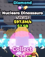✨ 97.5M/s 💎 Diamond Nuclearo Dinossauro Secret | Steal A Brainrot ⚡ FAST DELIVERY ⚡