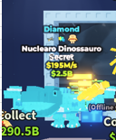 ✨ 195M/s 💎 Diamond Nuclearo Dinossauro Secret | Steal A Brainrot ⚡ FAST DELIVERY ⚡