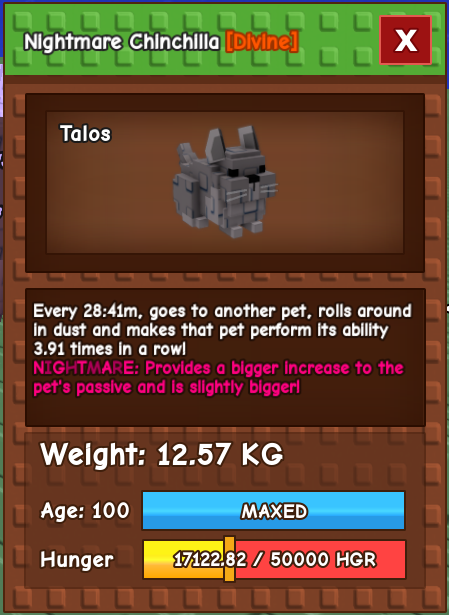 Nightmare Chincilla | Max Age | Fast Delivery🔥