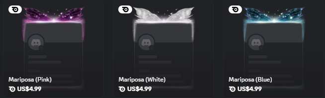 Mariposa ( Any Colour ) Profile Frame | 4.99$ Decoration